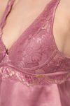 Amante Polyester Elastane Babydoll - Purple — thumbnail 4